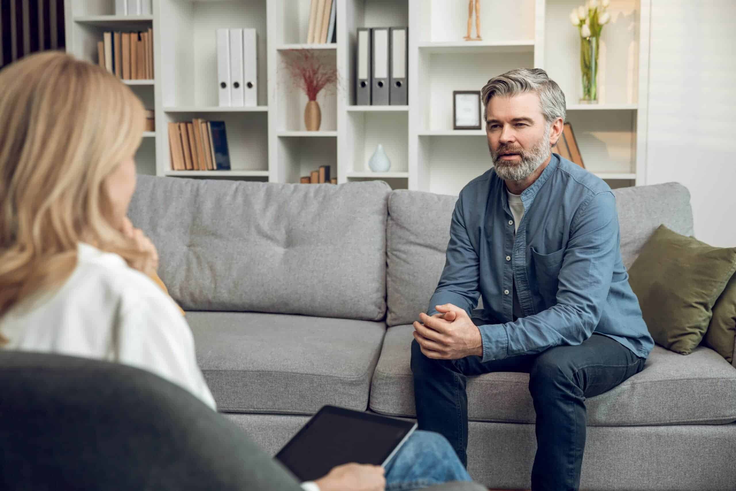 Caucasian,Female,Psychologist,Listening,Attentively,To,Her,Patient's,Confession,Offering